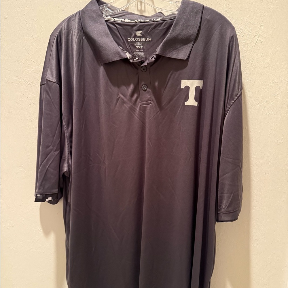 Colosseum Men's Tennessee Gray Polo Shirt - Size 3XT- -NWOT